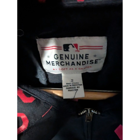 Cleveland Baseball Genuine Merchandise Full Zip Hoodie Jacket Red C Logo 2x - Picture 3 of 3